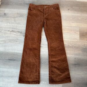 2/20$ Girls brown corduroy flare pants size 14